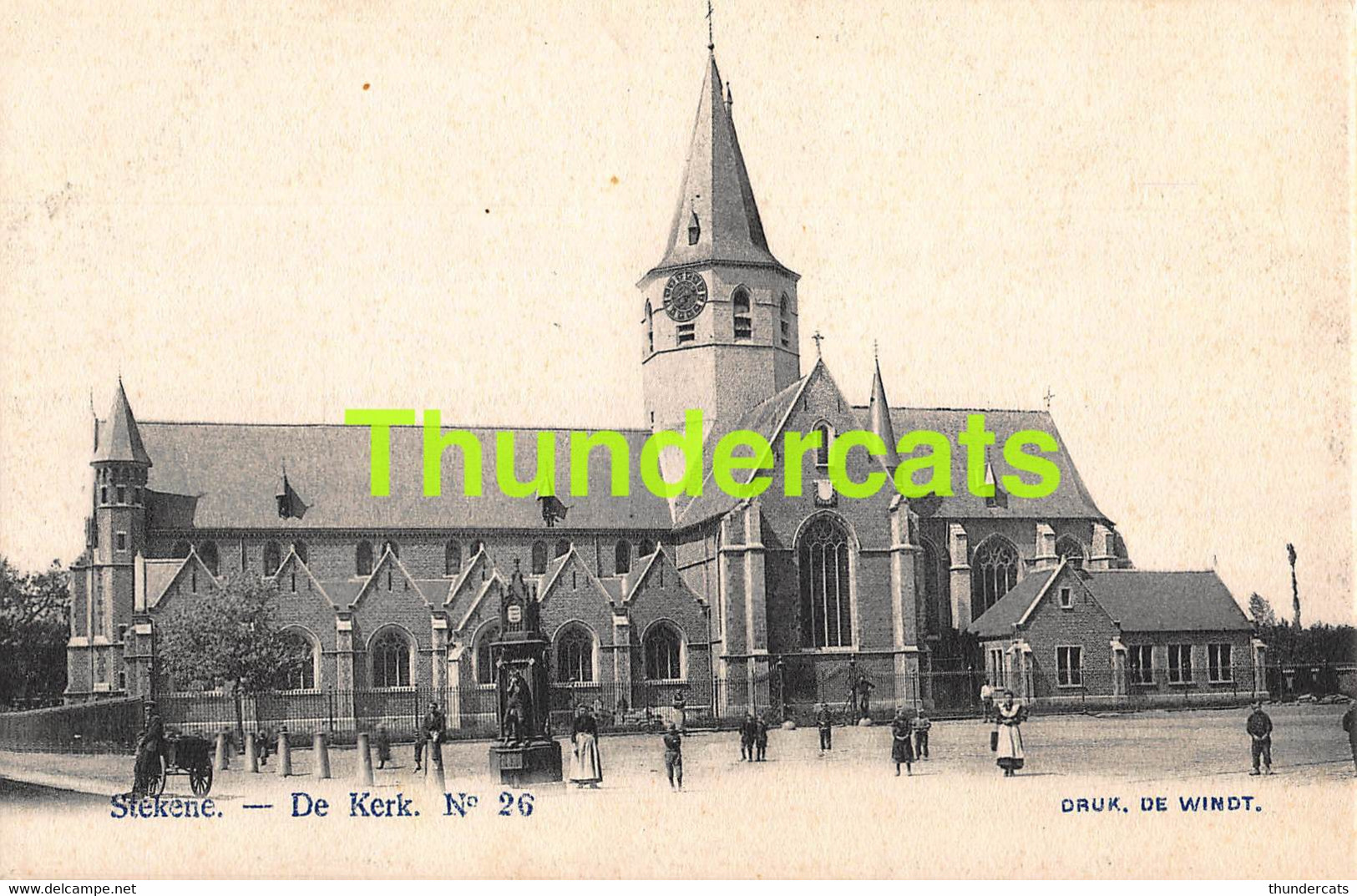 CPA STEKENE DE KERK EGLISE - Stekene