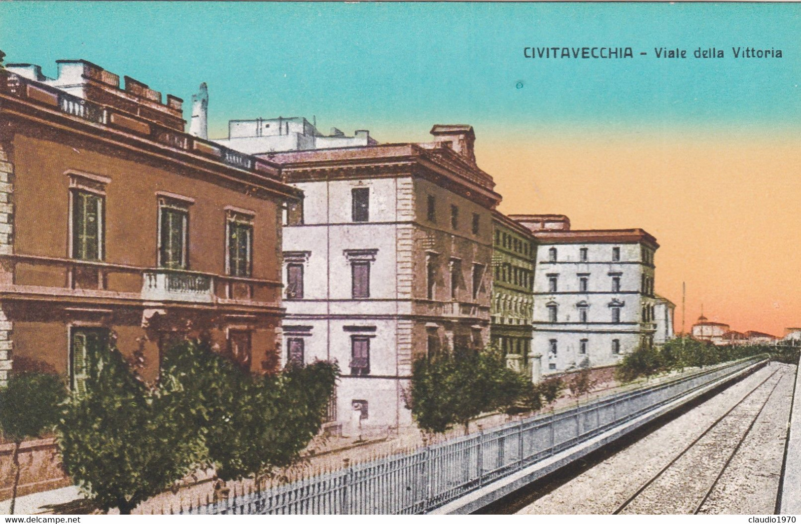 CIVITAVECCHIA - CARTOLINA - VIALE DELLA VITTORIA - Civitavecchia