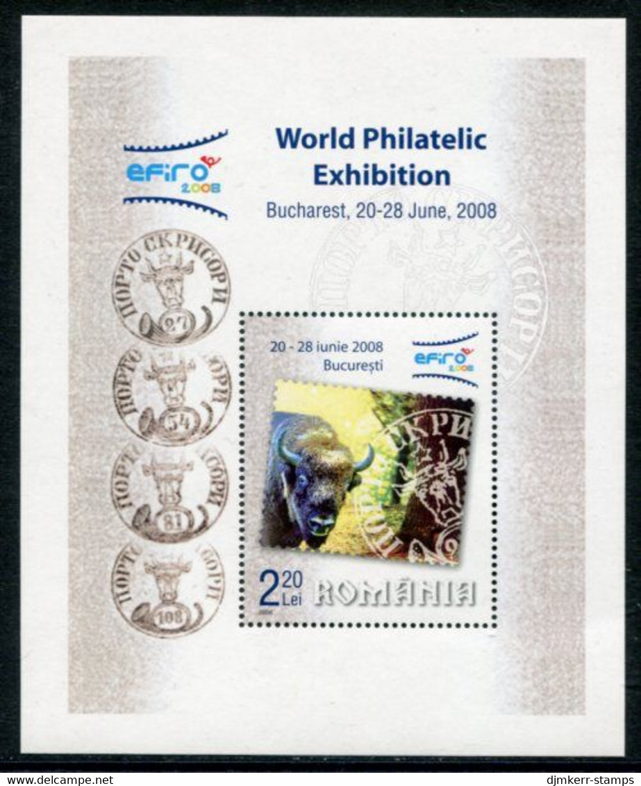 ROMANIA 2006 EFIRO Ehibition 2008 Block MNH / **.  Michel Block 386 - Blocks & Sheetlets