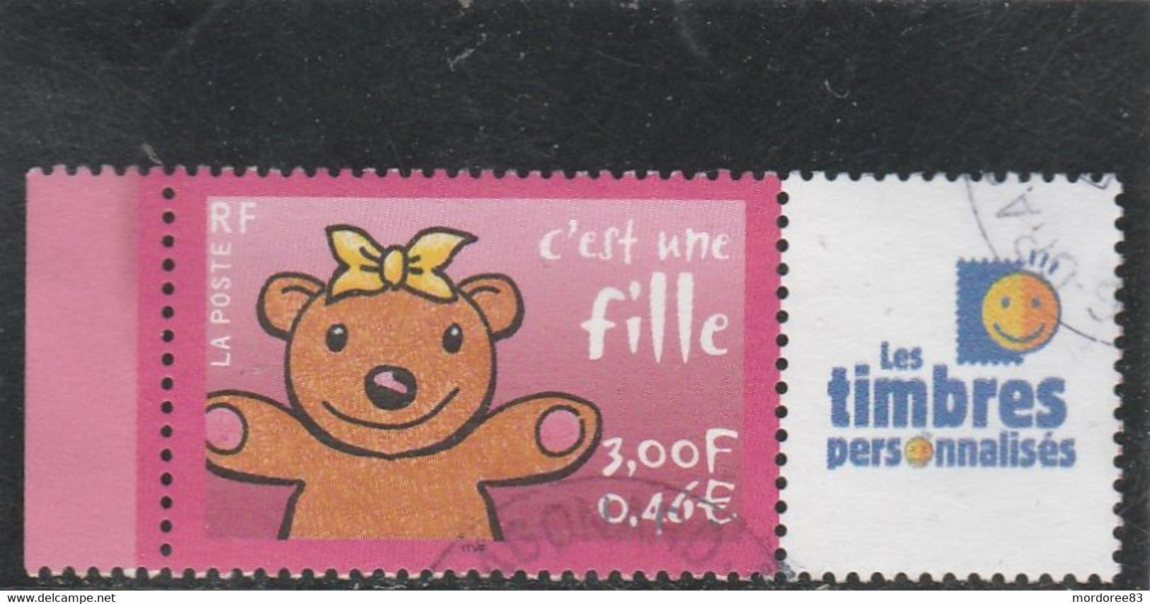 FRANCE 2001 C EST UNE FILLE YT 3432 OBLITERE - Used Stamps