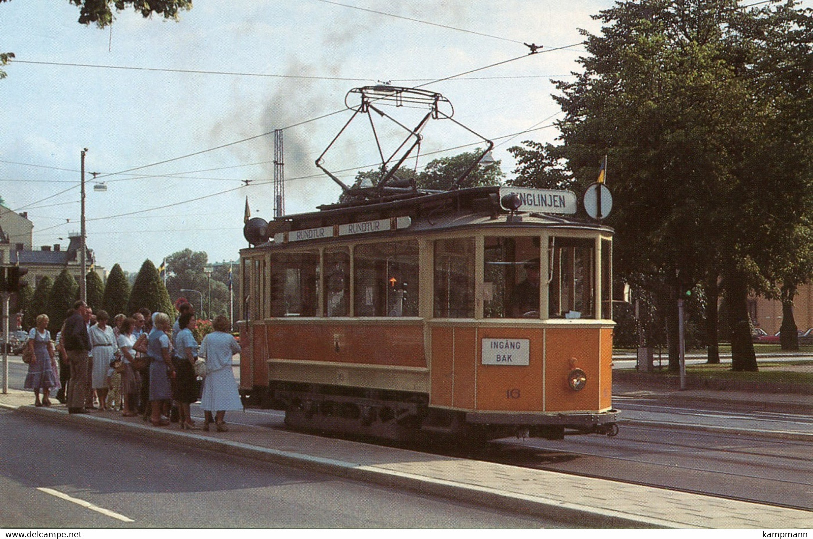 Tram/Strassenbahn Norrköping,Rundtour Linie 16, Ungelaufen - Tramways