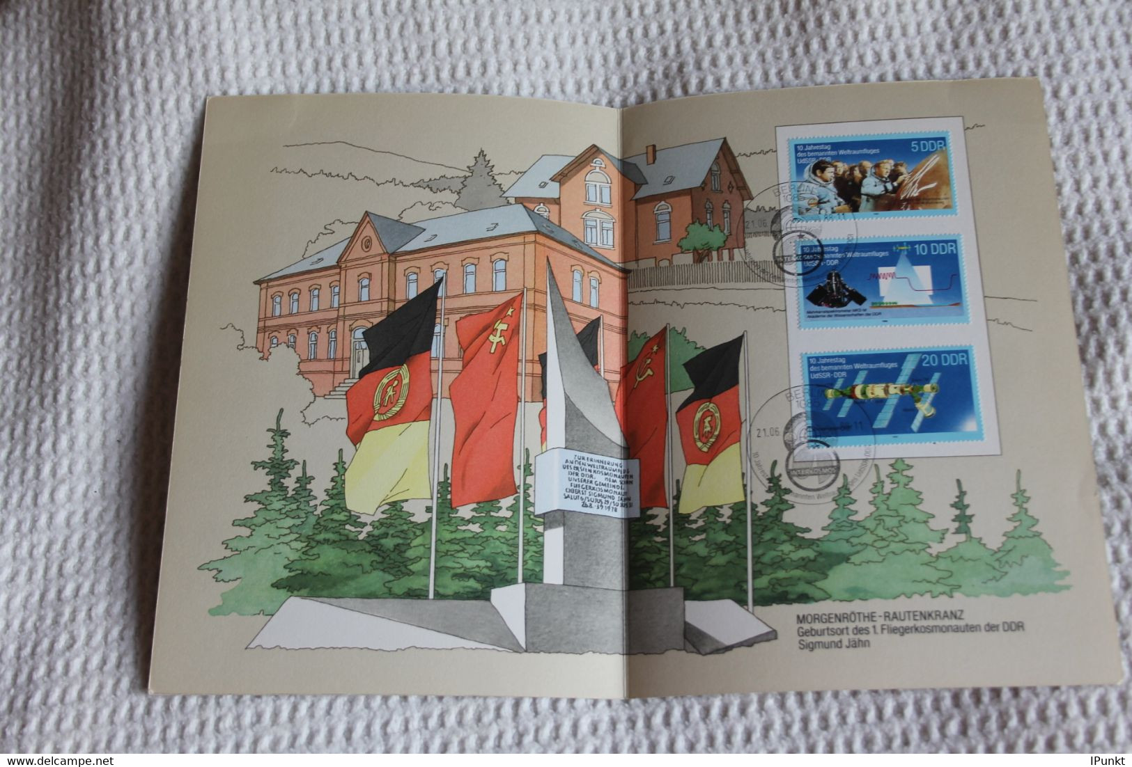 DDR; Weltraumflug UdSSR-DDR; Ersttagsblatt 1/1988 - 1e Dag FDC (vellen)