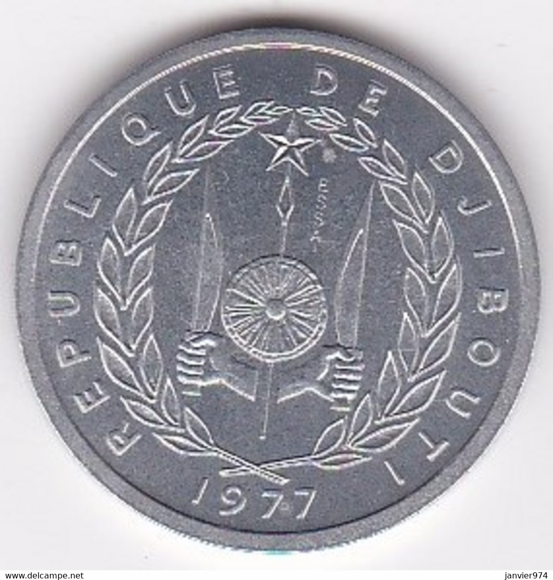 Djibouti 1 Franc ESSAI 1977 En Aluminium KM# E 1 - Djibouti