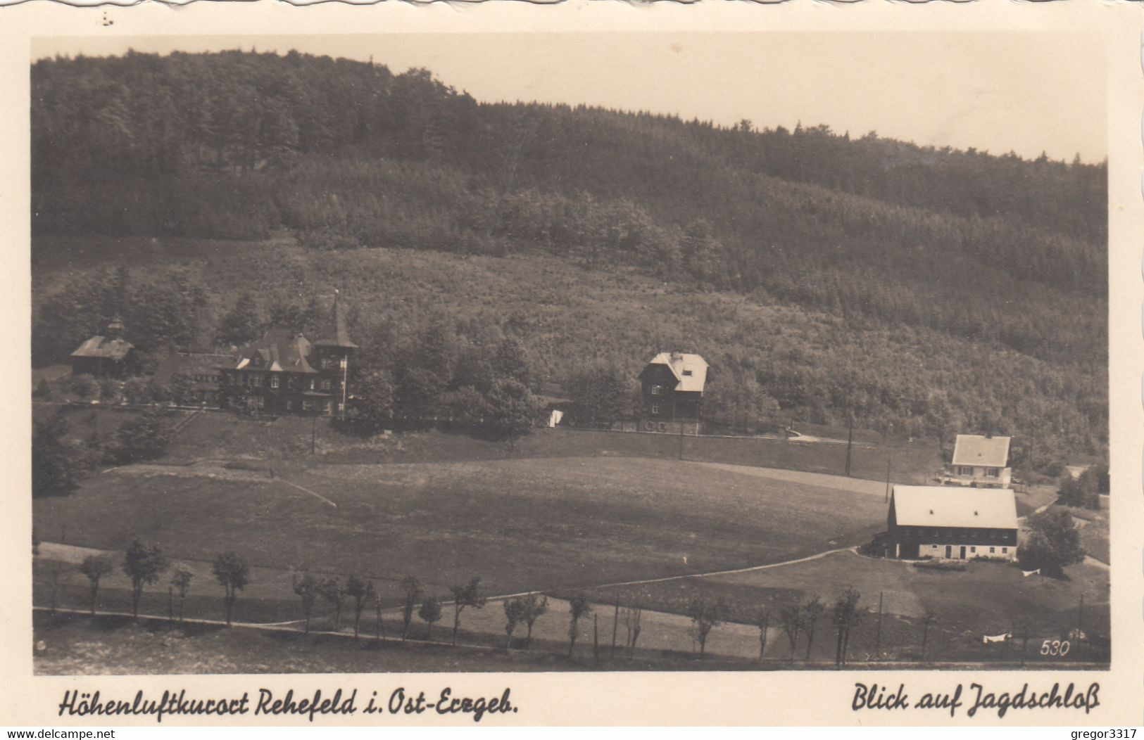 213)  REHEFELD I. Ost. Erzgebirge - Blick Auf JAGDSCHLOSS - Alt !! - Rehefeld