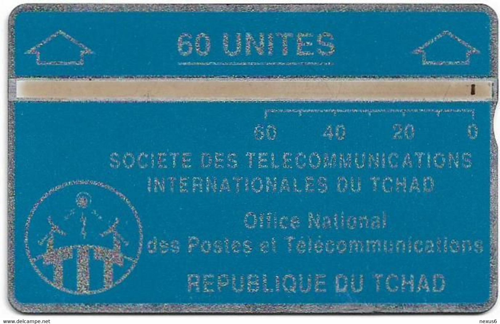 Chad - ONPT - L&G Optical - Blue Card - 05.1991, 60U - 105B - 8.000ex, Used - Tchad