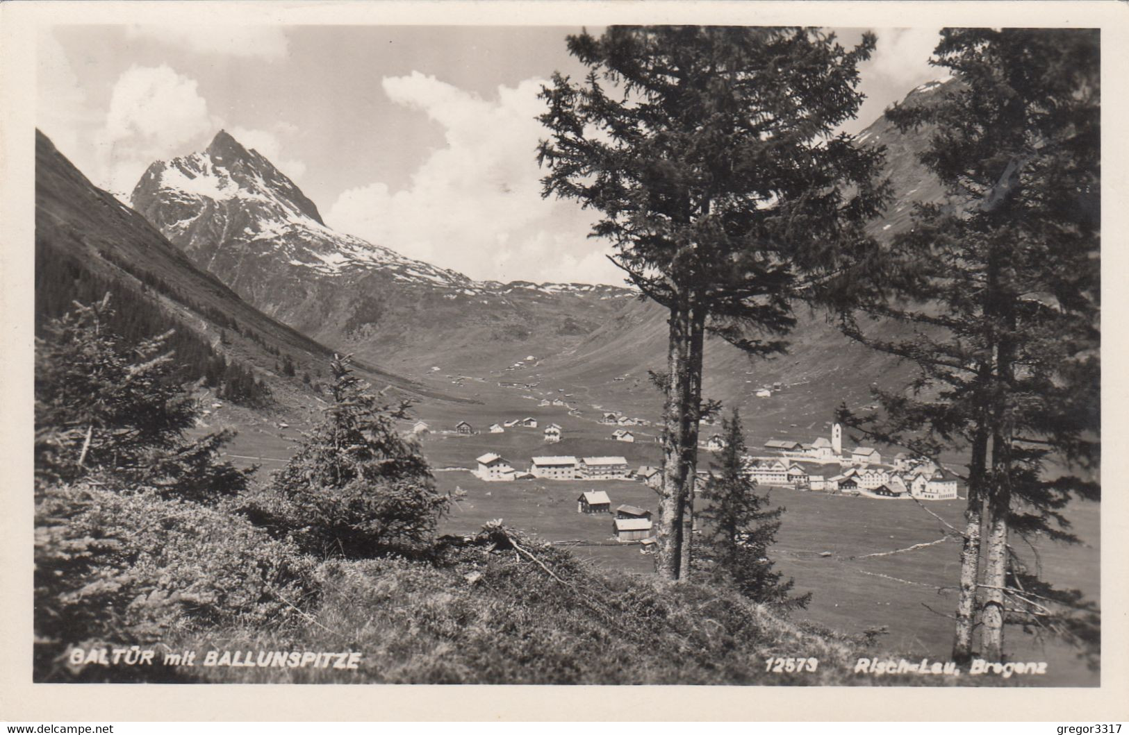 223)  GALTÜR - Häuser Ansichten Aus Wald Mit BALLUNSPITZE - 29.07.1942 !! - Galtür