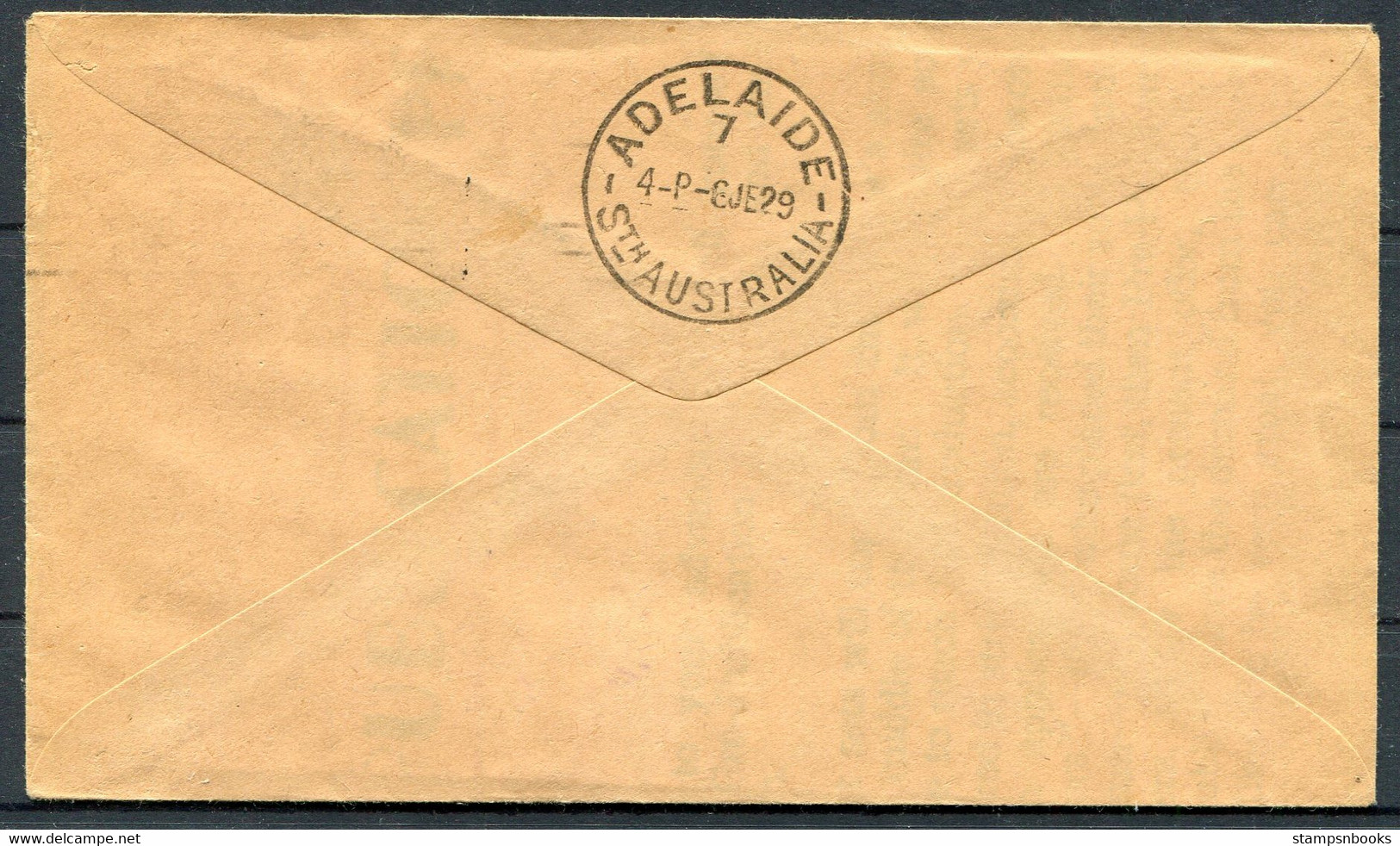 1929 Australia Perth - Adelaide Flight Cover - Storia Postale