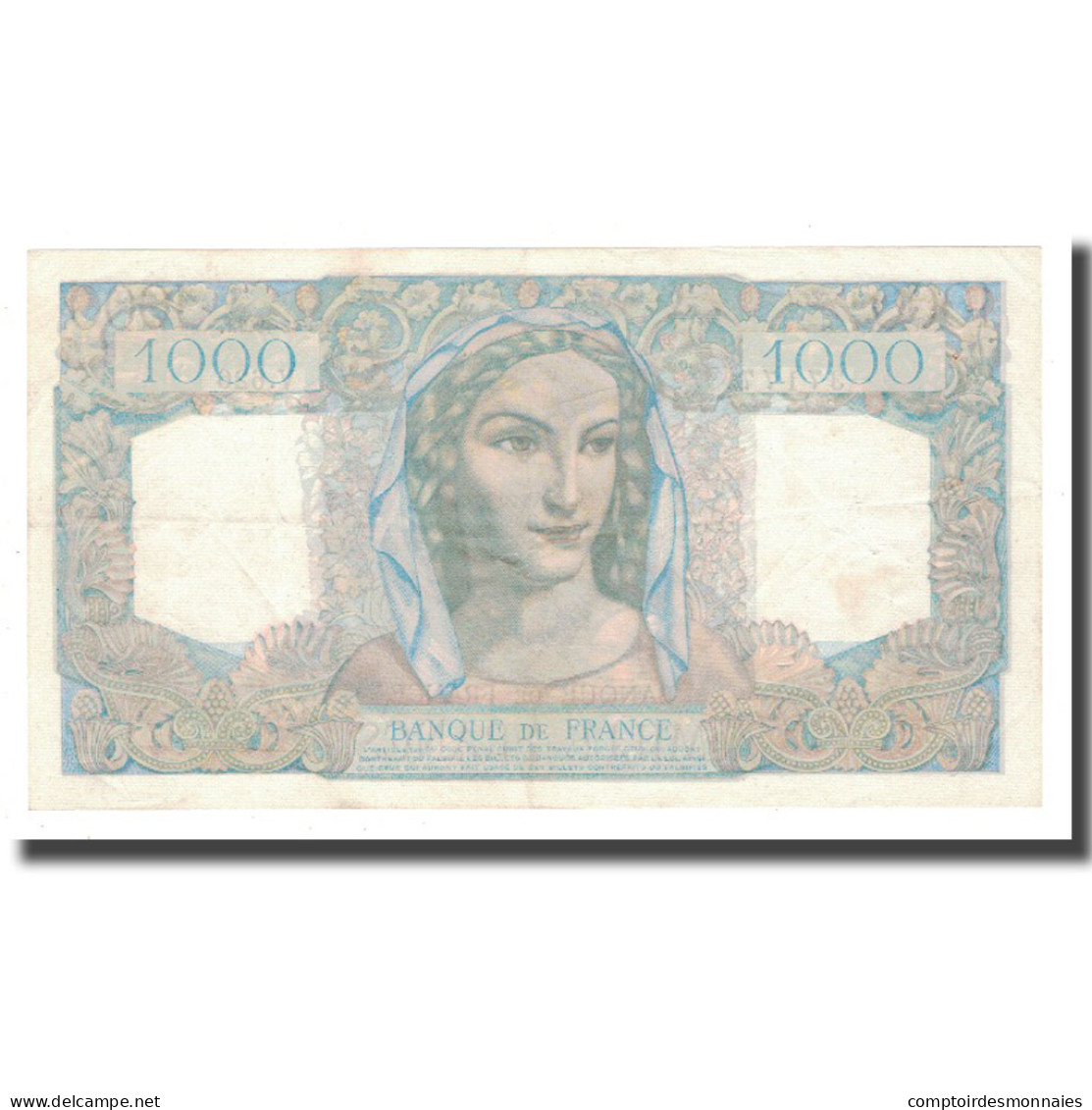 France, 1000 Francs, 1949, 1949-12-15, TTB+, Fayette:41.30, KM:130b - 1 000 F 1945-1950 ''Minerve Et Hercule''