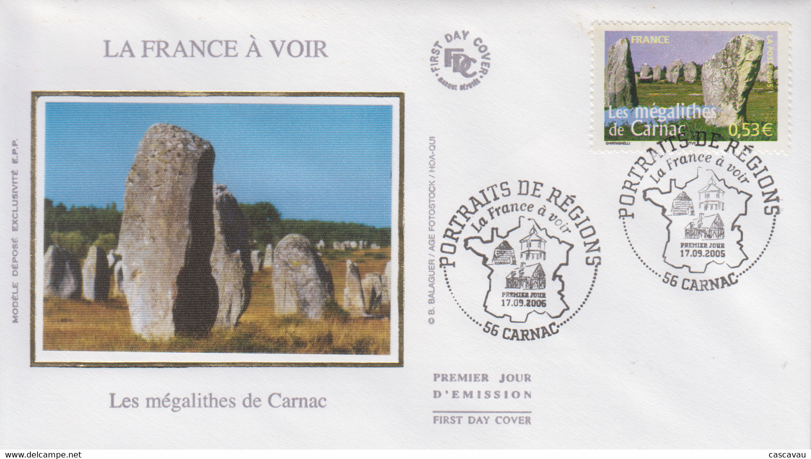 Enveloppe  FDC  1er  Jour  FRANCE    Les  Mégalithes  De  CARNAC    2006 - 2000-2009