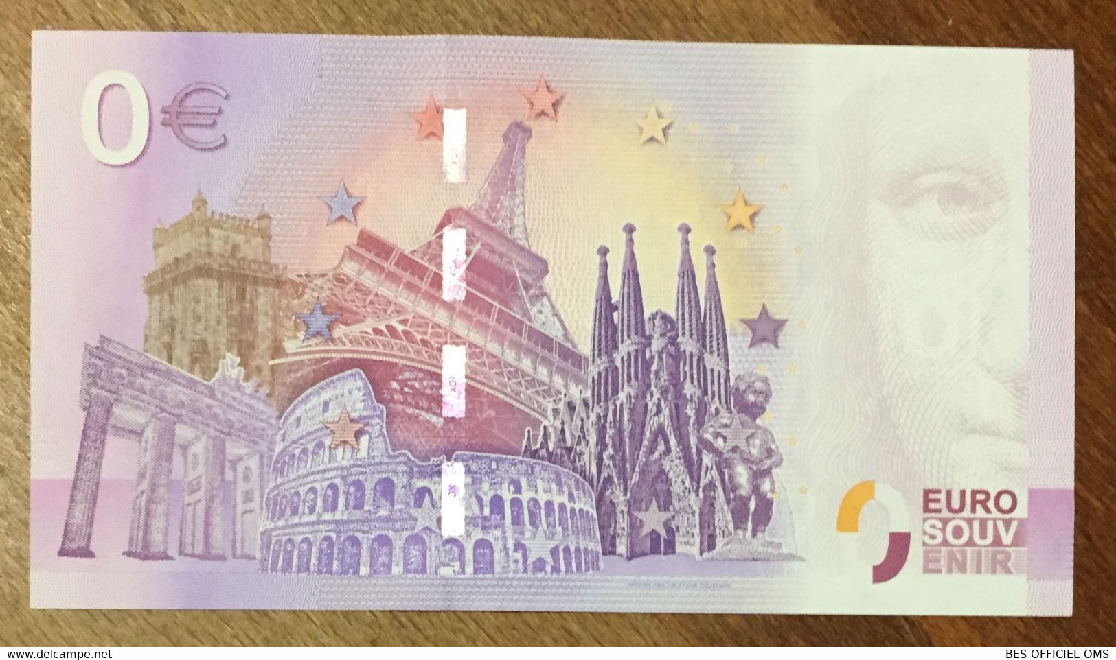 2017 BILLET 0 EURO SOUVENIR ALLEMAGNE DEUTSCHLAND KÖLN AM RHEIN ZERO 0 EURO SCHEIN BANKNOTE PAPER MONEY - [17] Vals & Specimens