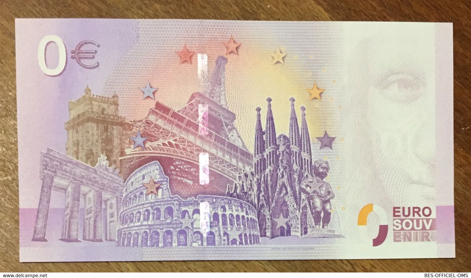 2017 BILLET 0 EURO SOUVENIR ALLEMAGNE DEUTSCHLAND GOTTES GNADE GIBT ES UMSONST ZERO 0 EURO SCHEIN BANKNOTE PAPER MONEY - [17] Falsos & Especimenes