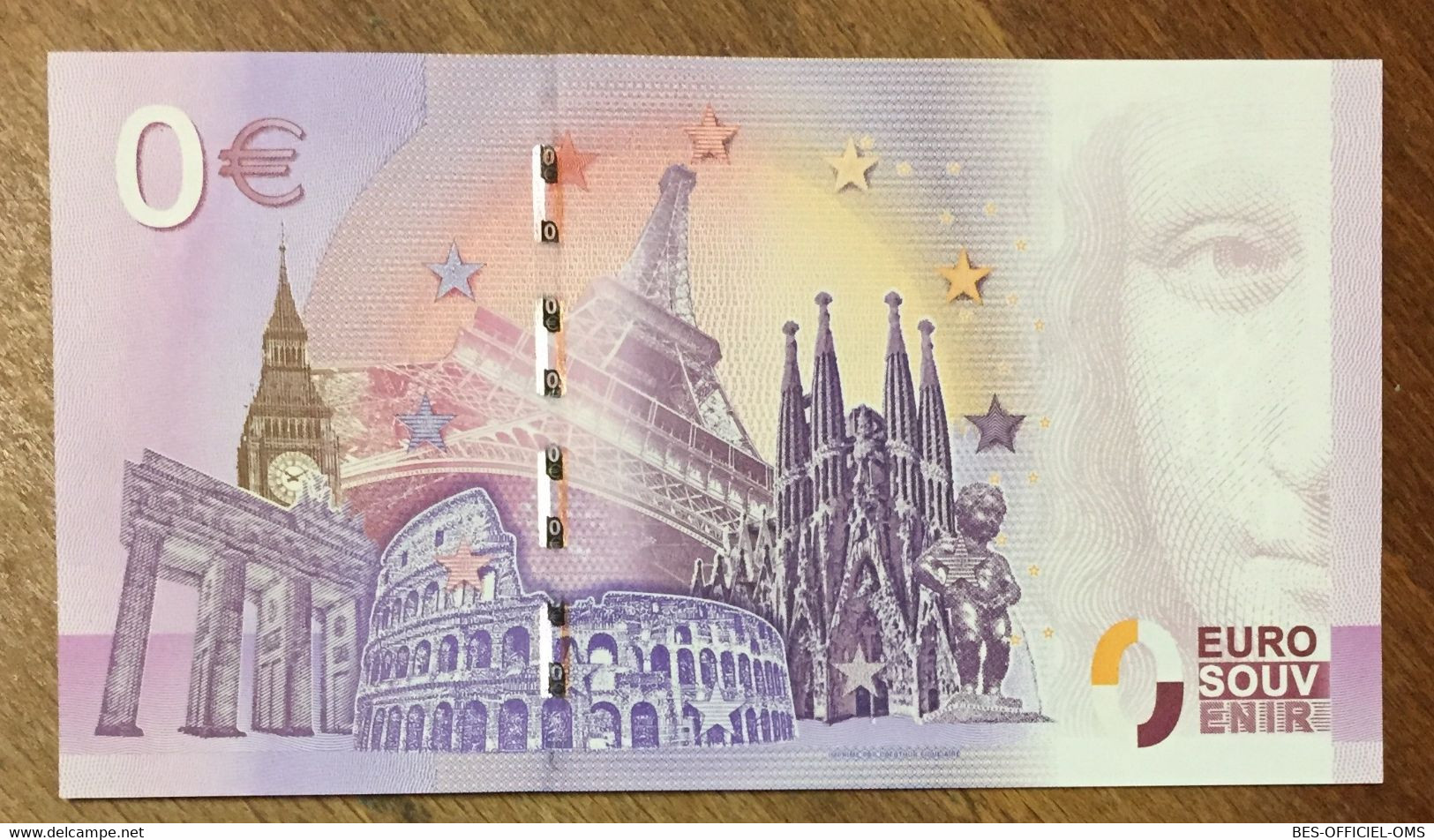 2017 BILLET 0 EURO SOUVENIR ALLEMAGNE DEUTSCHLAND GOTTES GNADE GIBT ES UMSONST ZERO 0 EURO SCHEIN BANKNOTE PAPER MONEY - [17] Fictifs & Specimens