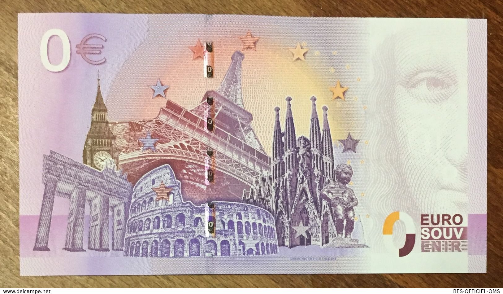 2017 BILLET 0 EURO SOUVENIR ALLEMAGNE DEUTSCHLAND ALLWETTERZOO MÜNSTER ELEPHANT ZERO 0 EURO SCHEIN BANKNOTE PAPER MONEY - [17] Falsos & Especimenes