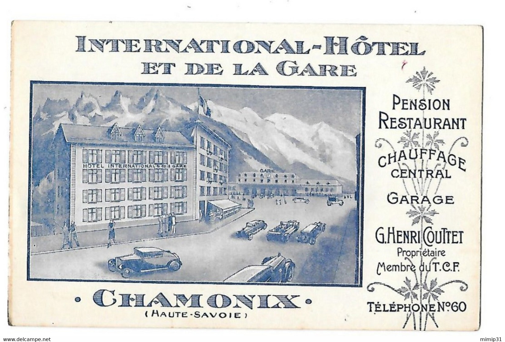 74 CHAMONIX   INTERNATIONAL-HOTEL ET DE LA GARE - Chamonix-Mont-Blanc