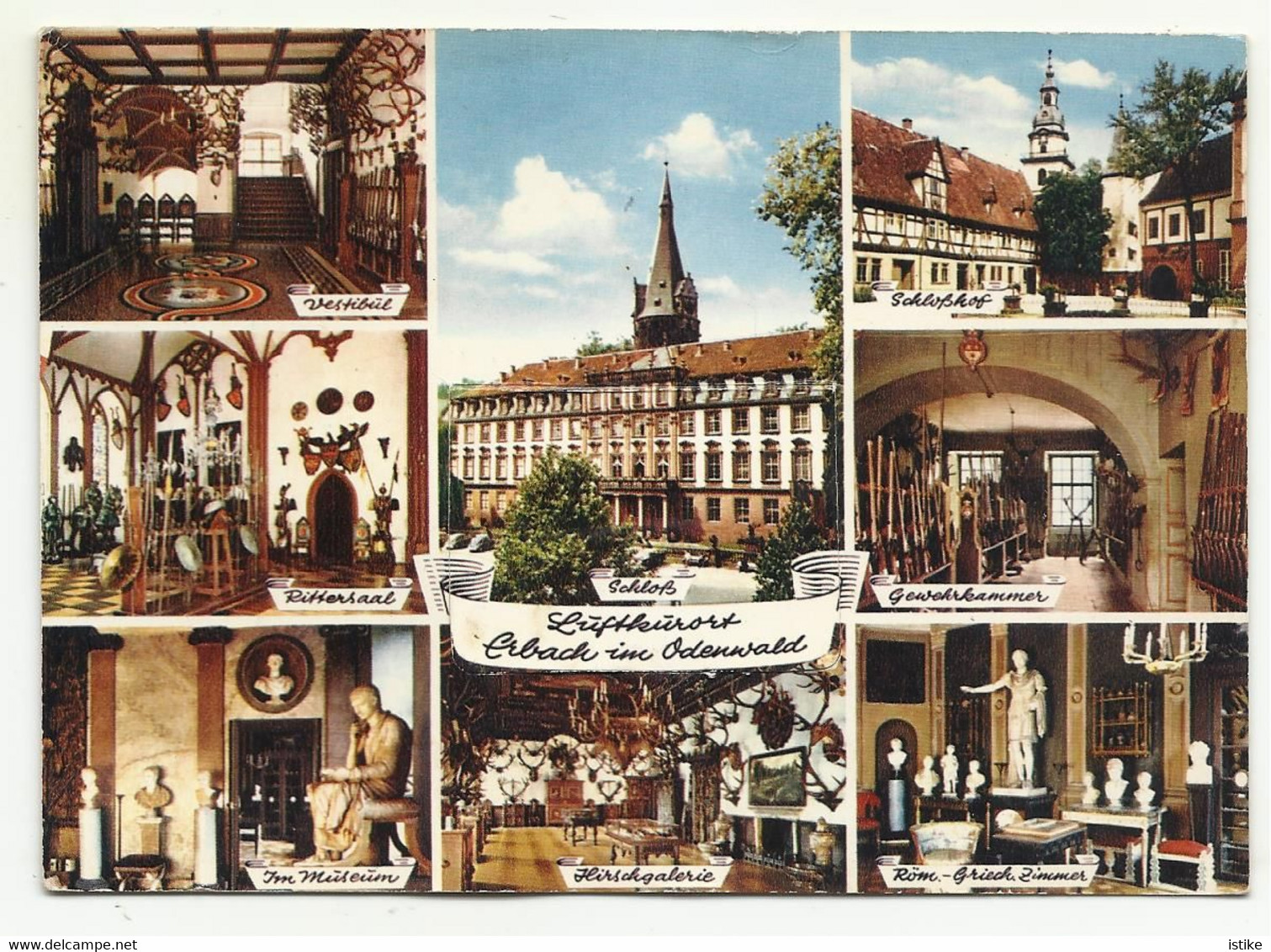 Germany, Erbach Im Odenwald, Multi View With Leporello, 1966. - Erbach