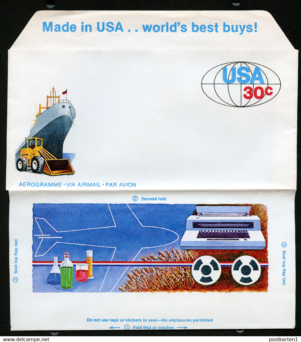 UC55 PSE Aerogramme WORLD TRADE Mint 1982 - 1981-00