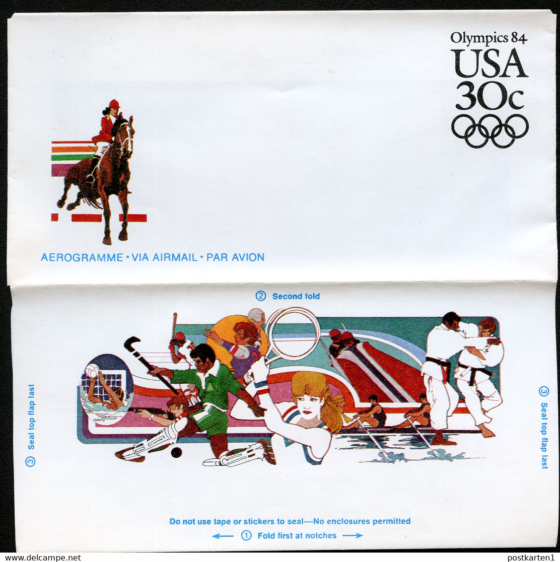 UC57 PSE Aerogramme OLYMPICS Mint 1983 - 1981-00