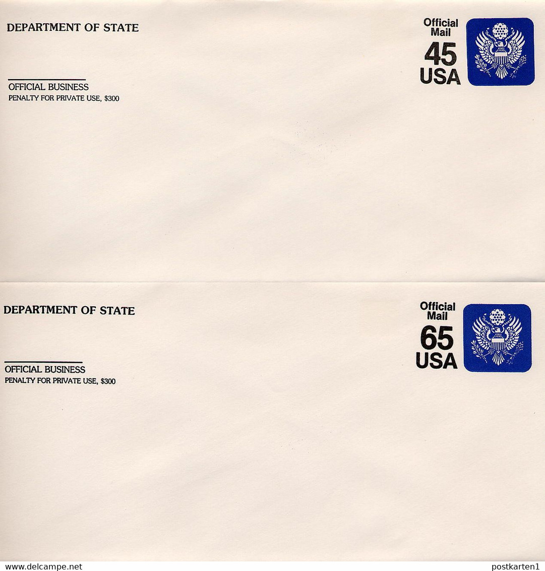 UO79-80 PSE Official Envelopes Mint 1990 - 1981-00