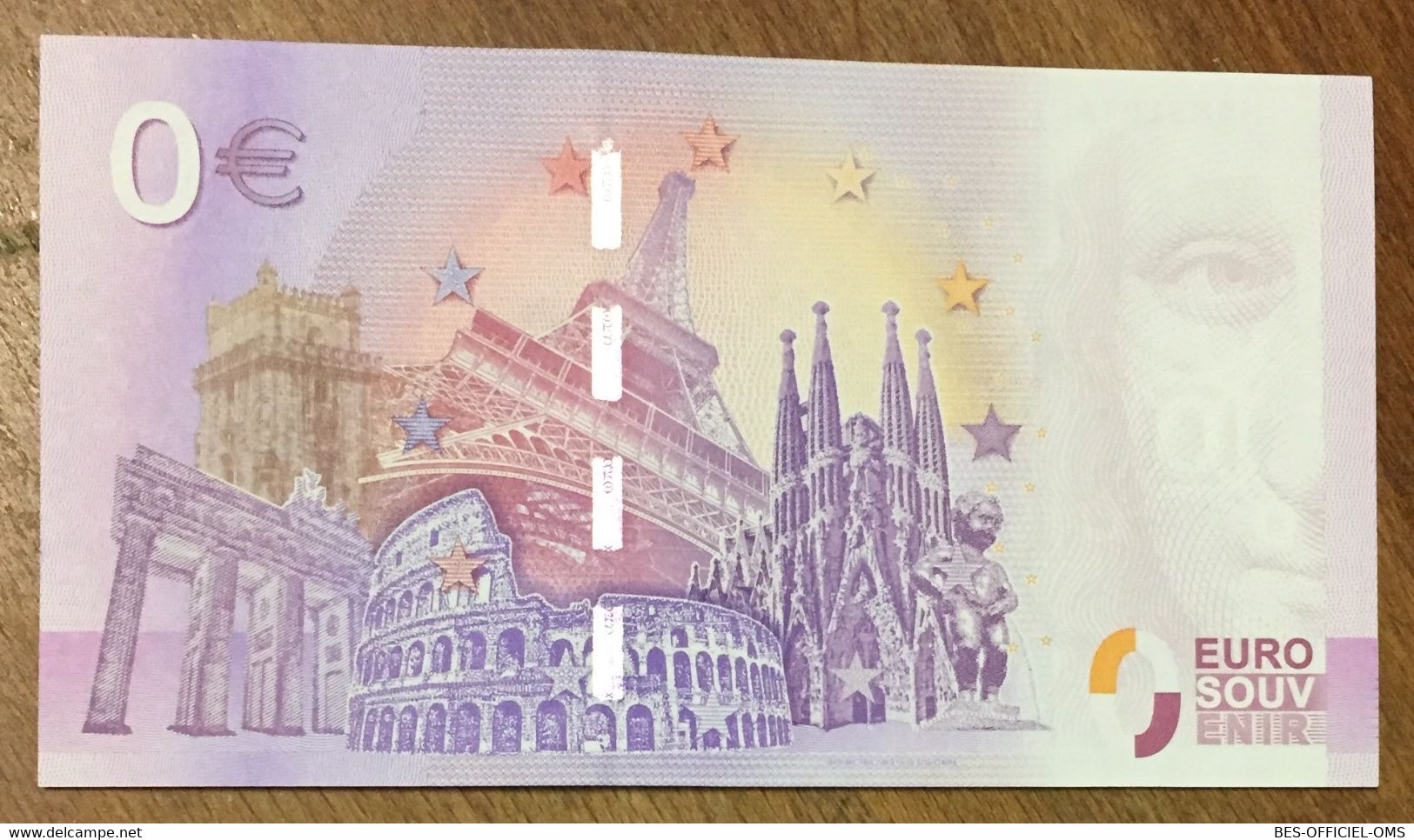 2017 BILLET 0 EURO SOUVENIR ALLEMAGNE DEUTSCHLAND HANSESTADT HAMBURG ZERO 0 EURO SCHEIN BANKNOTE PAPER MONEY - [17] Falsos & Especimenes