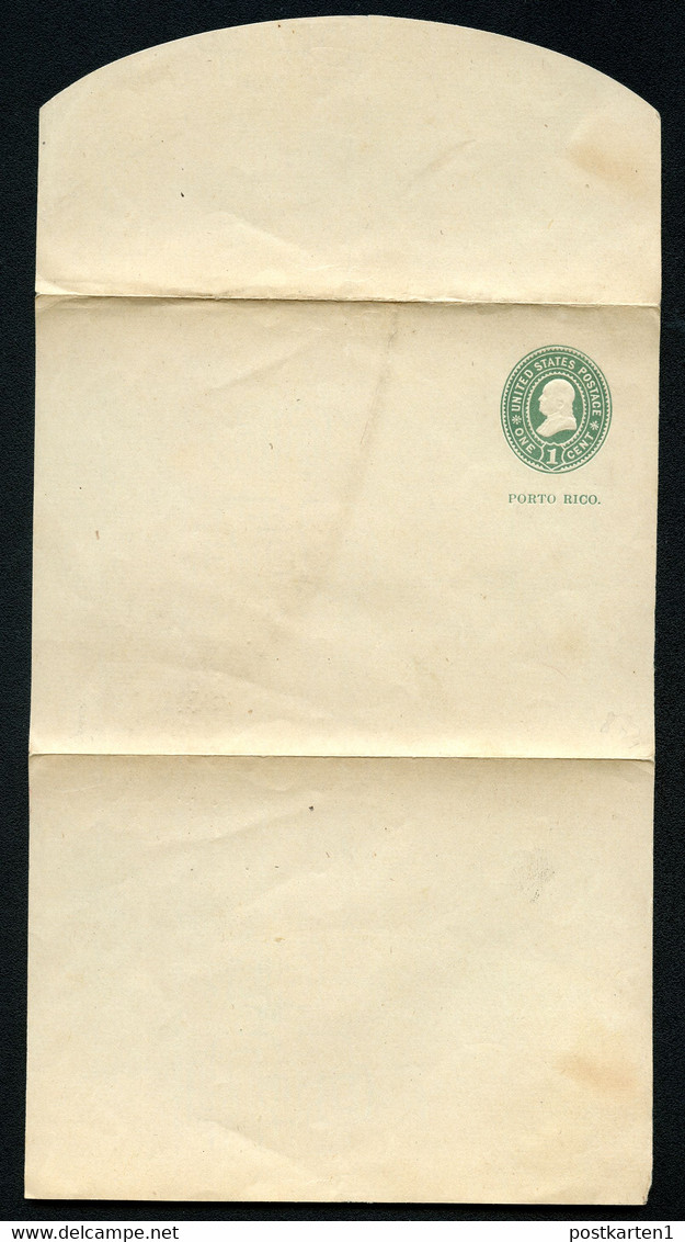 PUERTO RICO Stamped Wrapper #W1 Mint Vf 1899 - Porto Rico