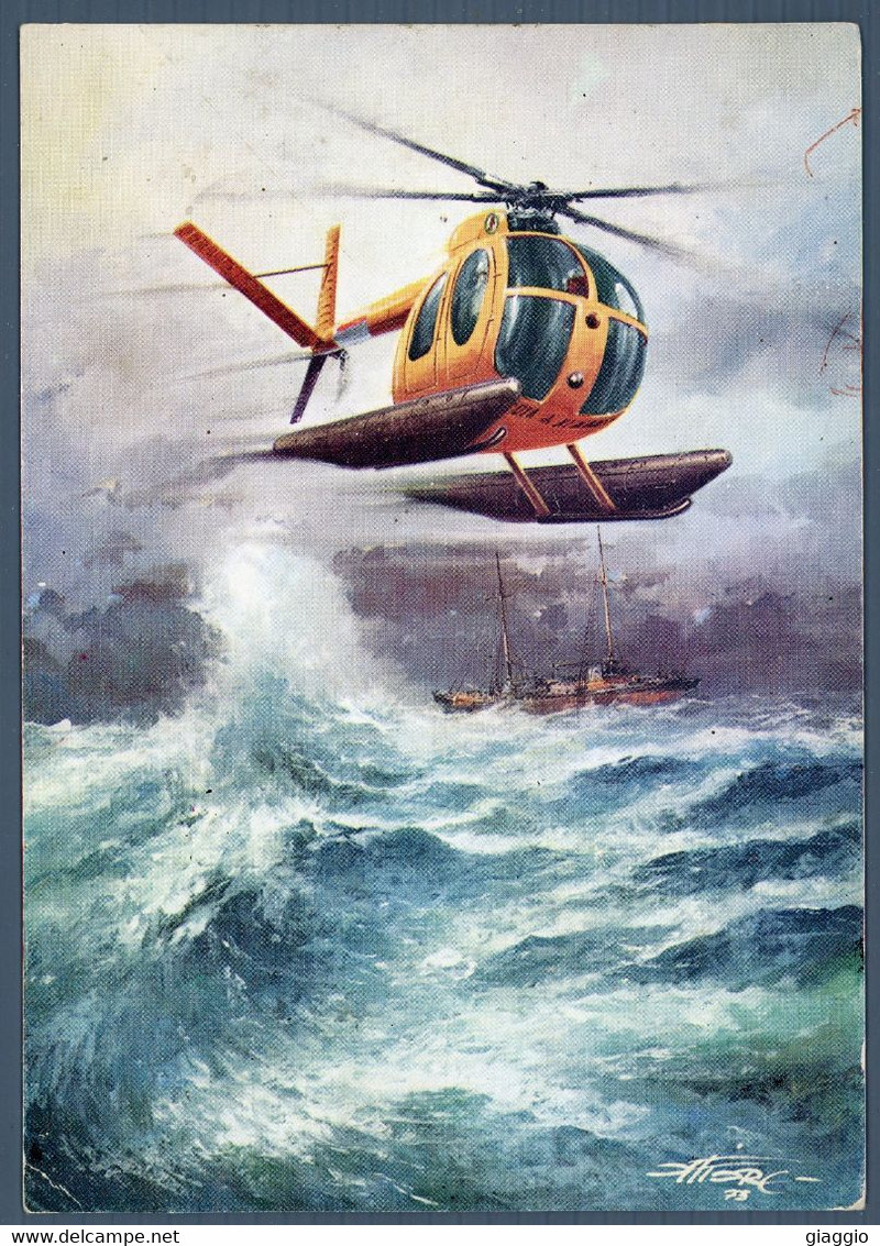 °°° Cartolina - N. 532 Servizio Aereo Della Guardia Di Finanza °°° - Hélicoptères
