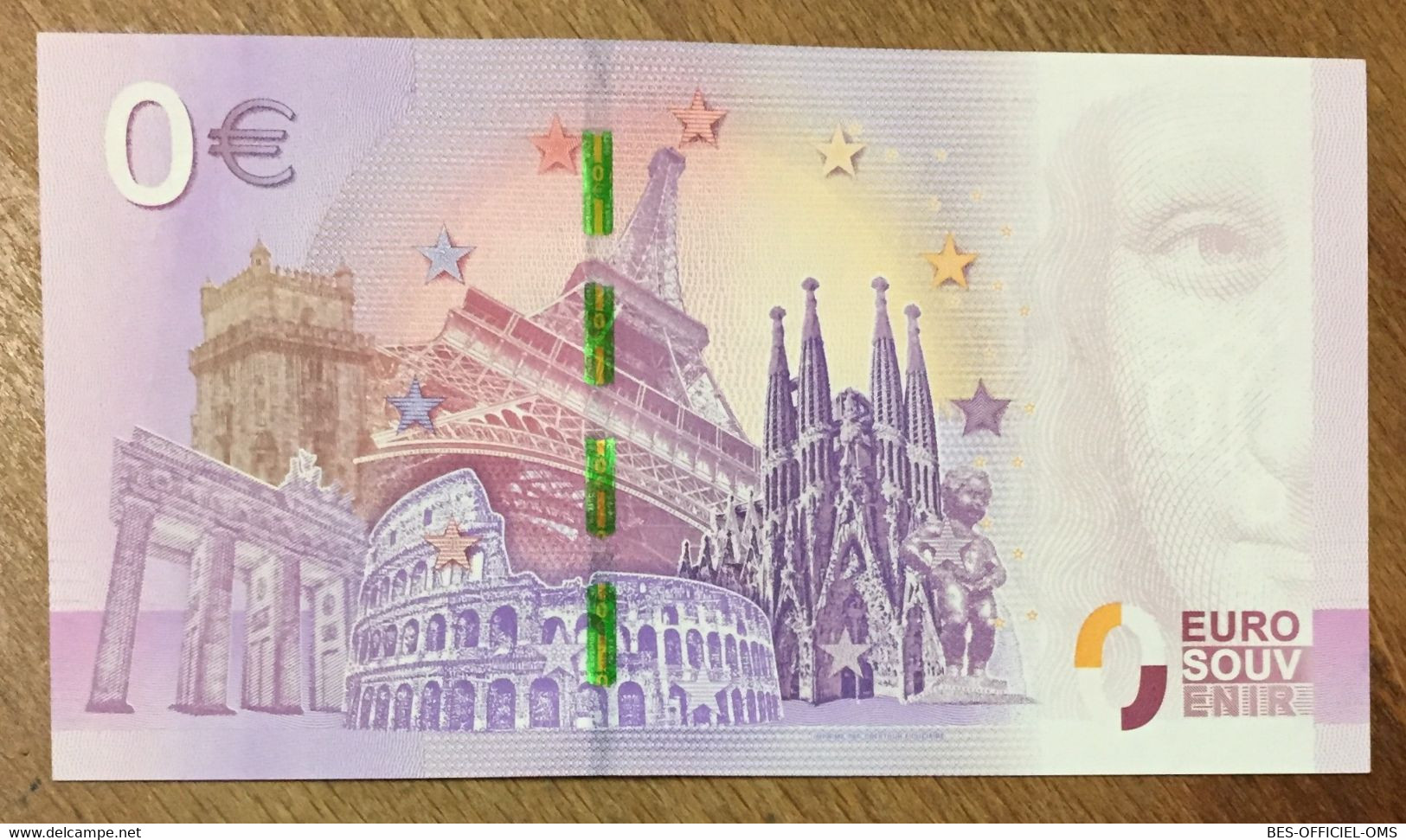 2017 BILLET 0 EURO SOUVENIR ALLEMAGNE DEUTSCHLAND BERLINER SCHLOSS ZERO 0 EURO SCHEIN BANKNOTE PAPER MONEY - [17] Falsos & Especimenes