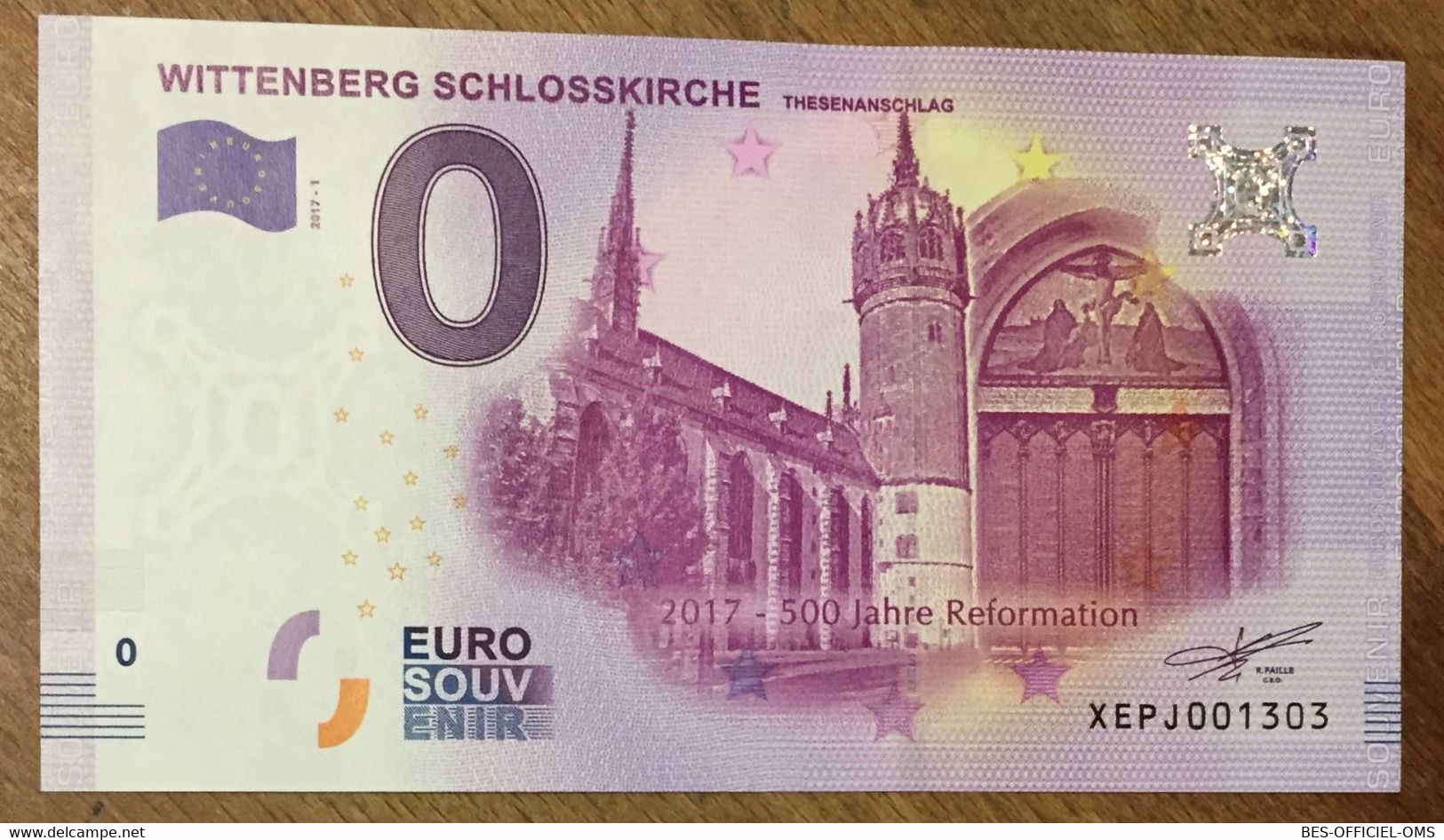 2017 BILLET 0 EURO SOUVENIR ALLEMAGNE DEUTSCHLAND BURG KRIEBSTEIN ZERO 0 EURO SCHEIN BANKNOTE PAPER MONEY - [17] Fakes & Specimens