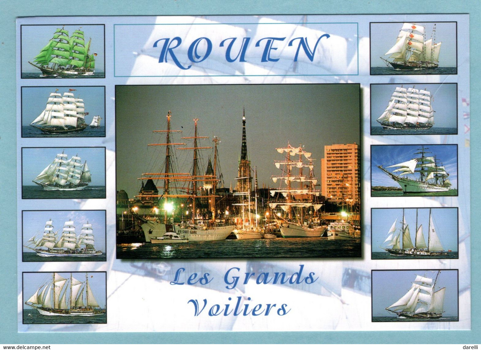 CP 76 -  Rouen - Les Grands Voiliers - Multivues - Veleros