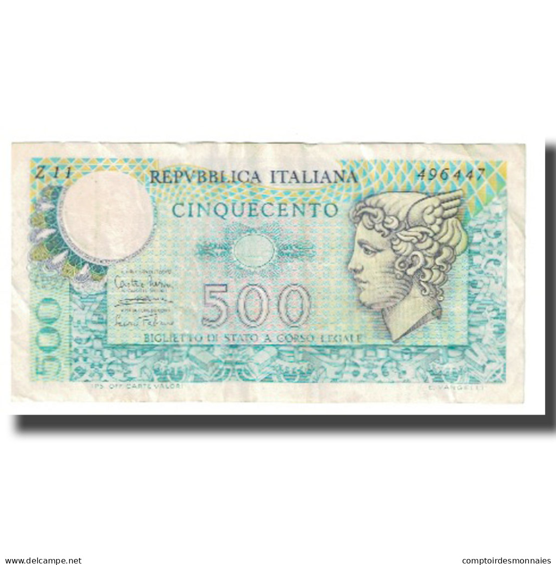 Billet, Italie, 500 Lire, 1974, 1974-02-14, KM:94, TTB - 500 Lire