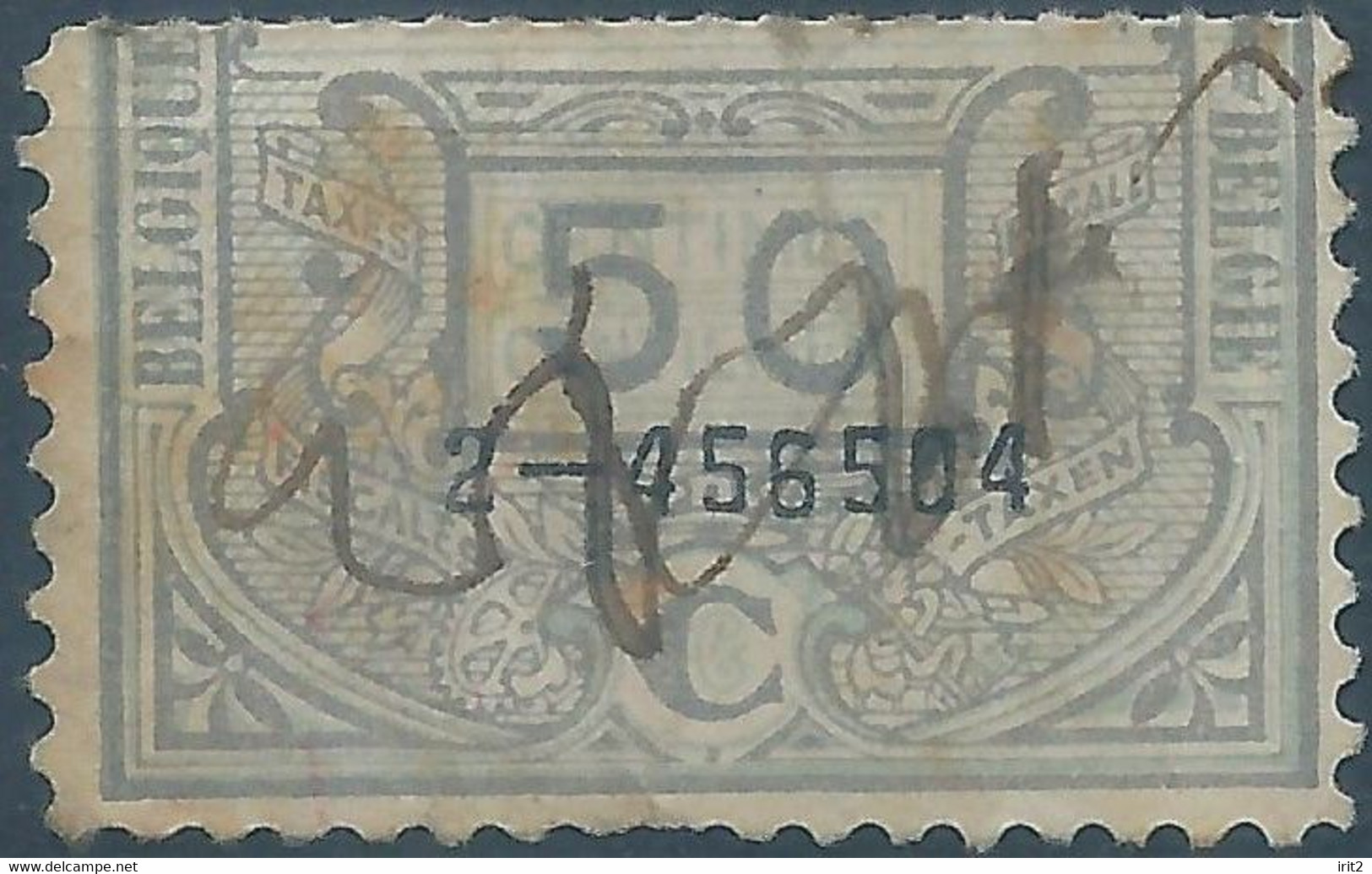 BELGIO BELGIUM BELGIE BELGIQUE,Revenue Stamp Taxes,fiscal 50c, Used - Stamps