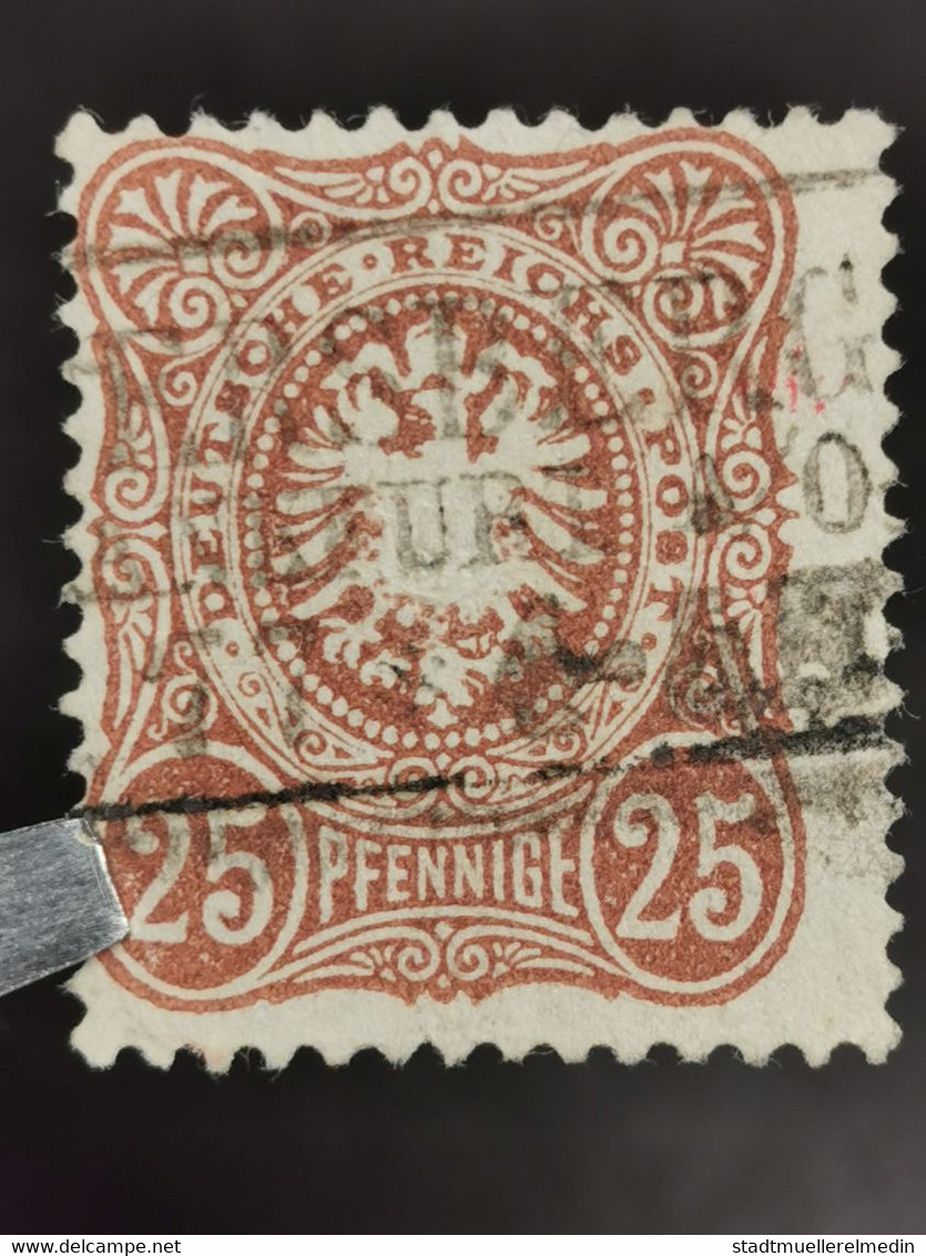 Deutsche Reich Mi-Nr. 35 A Gestempelt Geprüft - Used Stamps