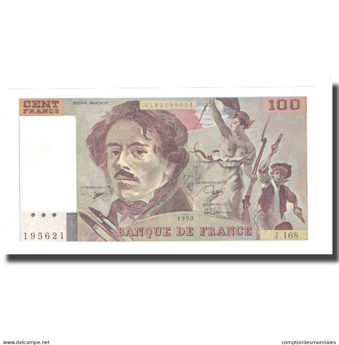 France, 100 Francs, 1990, NEUF, Fayette:69bis.2b, KM:154e - 100 F 1978-1995 ''Delacroix''