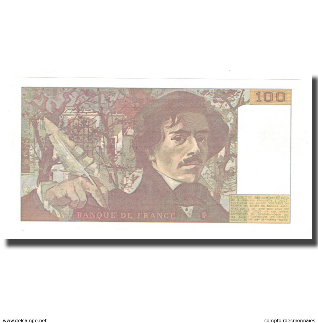 France, 100 Francs, 1990, NEUF, Fayette:69bis.2b, KM:154e - 100 F 1978-1995 ''Delacroix''