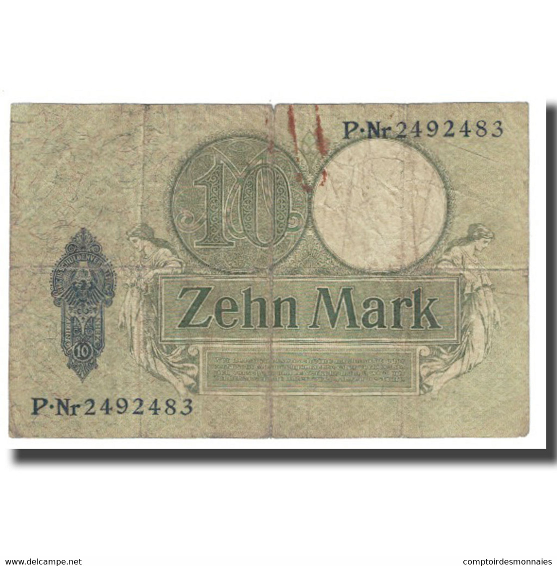 Billet, Allemagne, 10 Mark, 1906, 1906-10-06, KM:9b, TB - 10 Mark