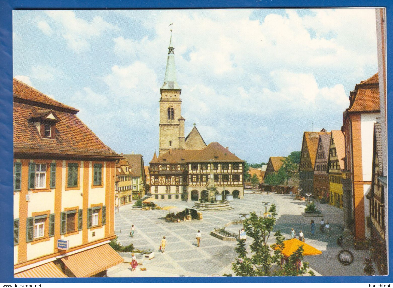 Deutschland; Schwabach Eichwasen; Marktplatz, Faltkarte Doppelt - Schwabach