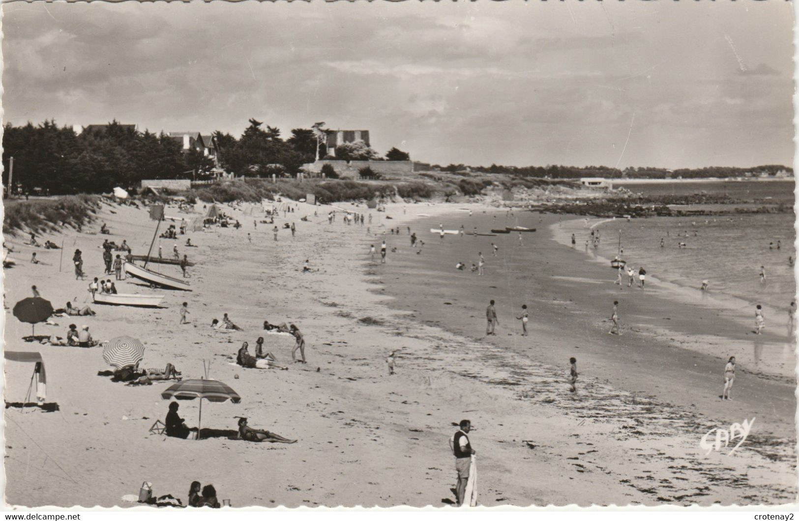 56 CARNAC N°21 Plage De Légénèse Baignade Bronzage Bateaux VOIR DOS - Carnac