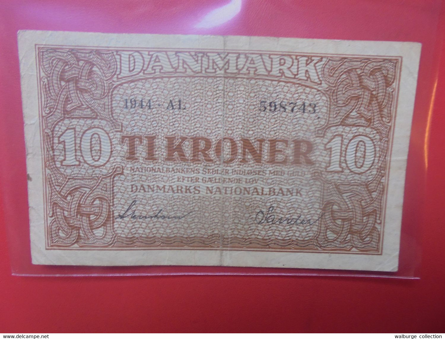 DANEMARK 10 KRONER 1944 Circuler (B.20) - Dinamarca