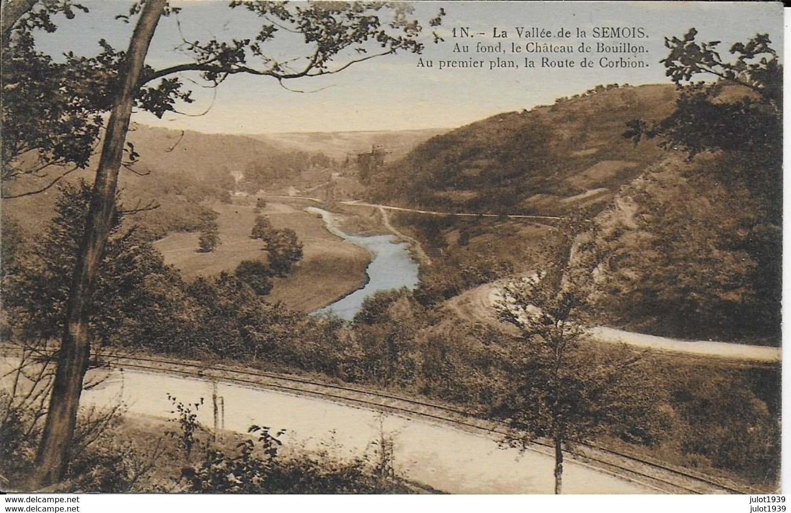 BOUILLON ..-- Route De CORBION . Rails Du TRAM . 1926 Vers JUSLENVILLE ( Mme A. CHEFNEUX ) . Voir Verso . - Bouillon