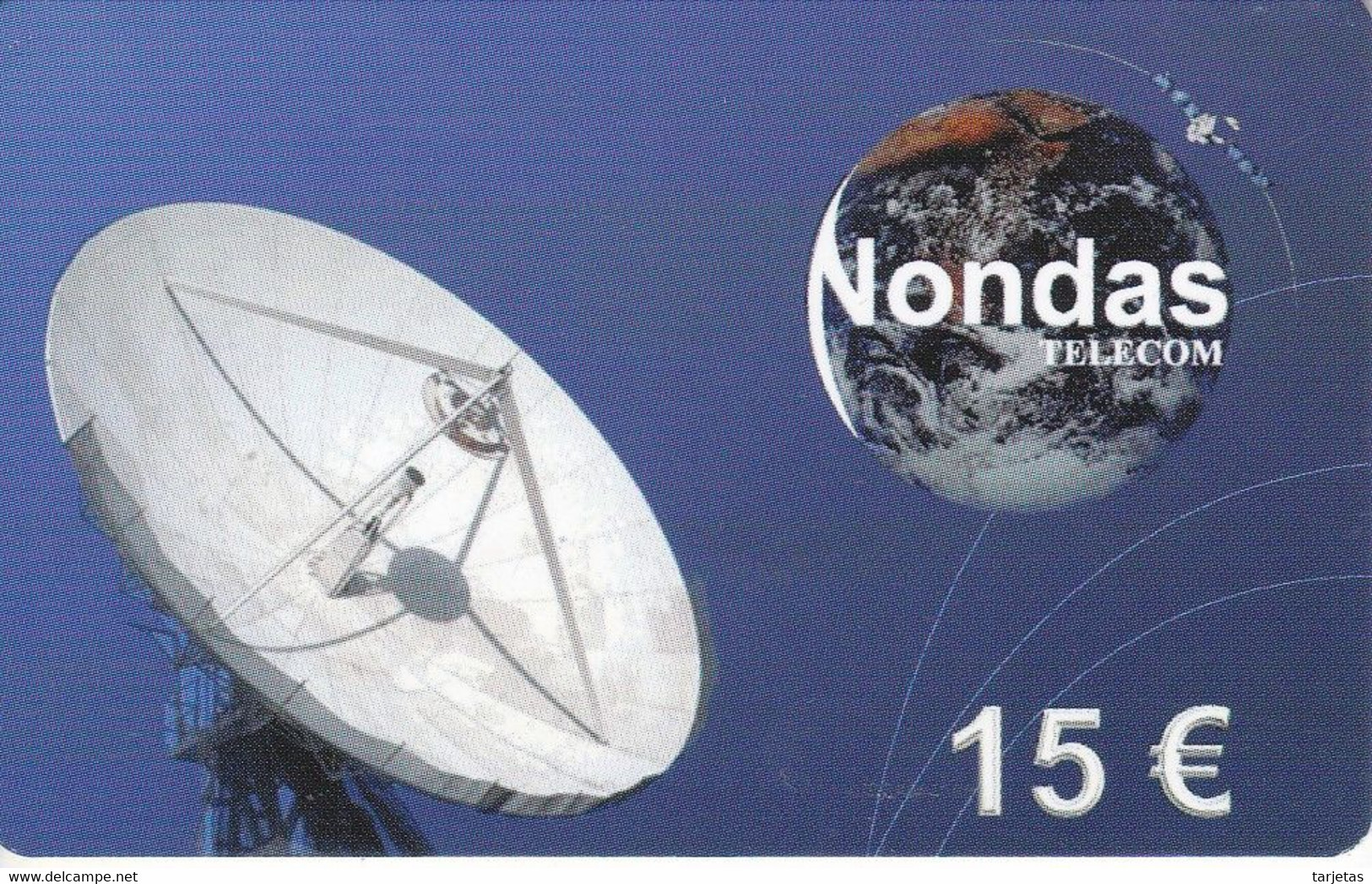 TARJETA DE NONDAS TELECOM DE UNA ANTENA PARA SATELITE (SATELLITE) - Espace