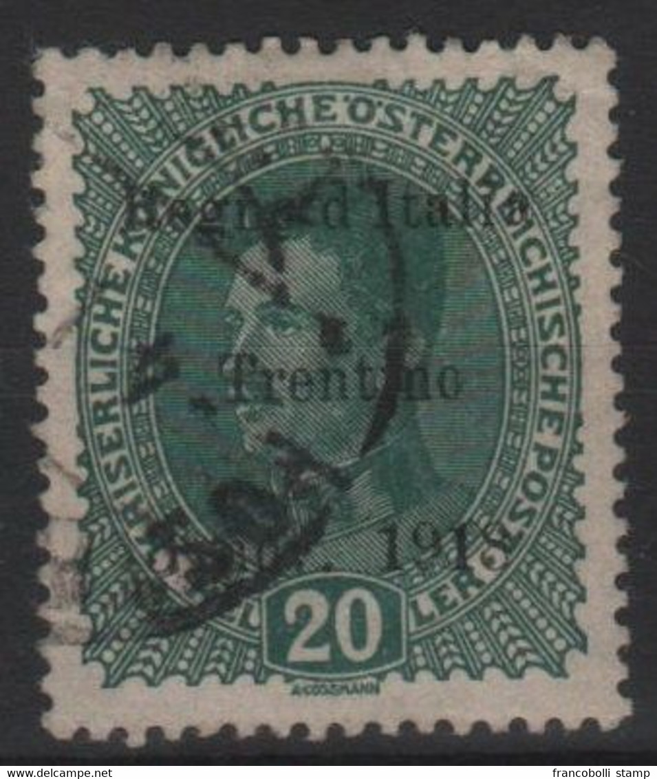 1918 Francobolli D'Austria Trentino-Alto Adige Terre Redente 20 H. US - Trento