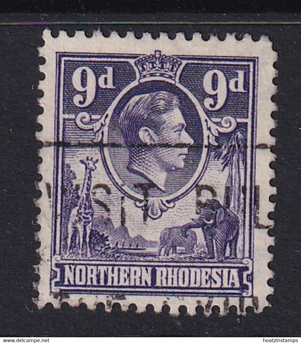 Northern Rhodesia: 1938/52   KGVI     SG39   9d     Used - Rhodésie Du Nord (...-1963)