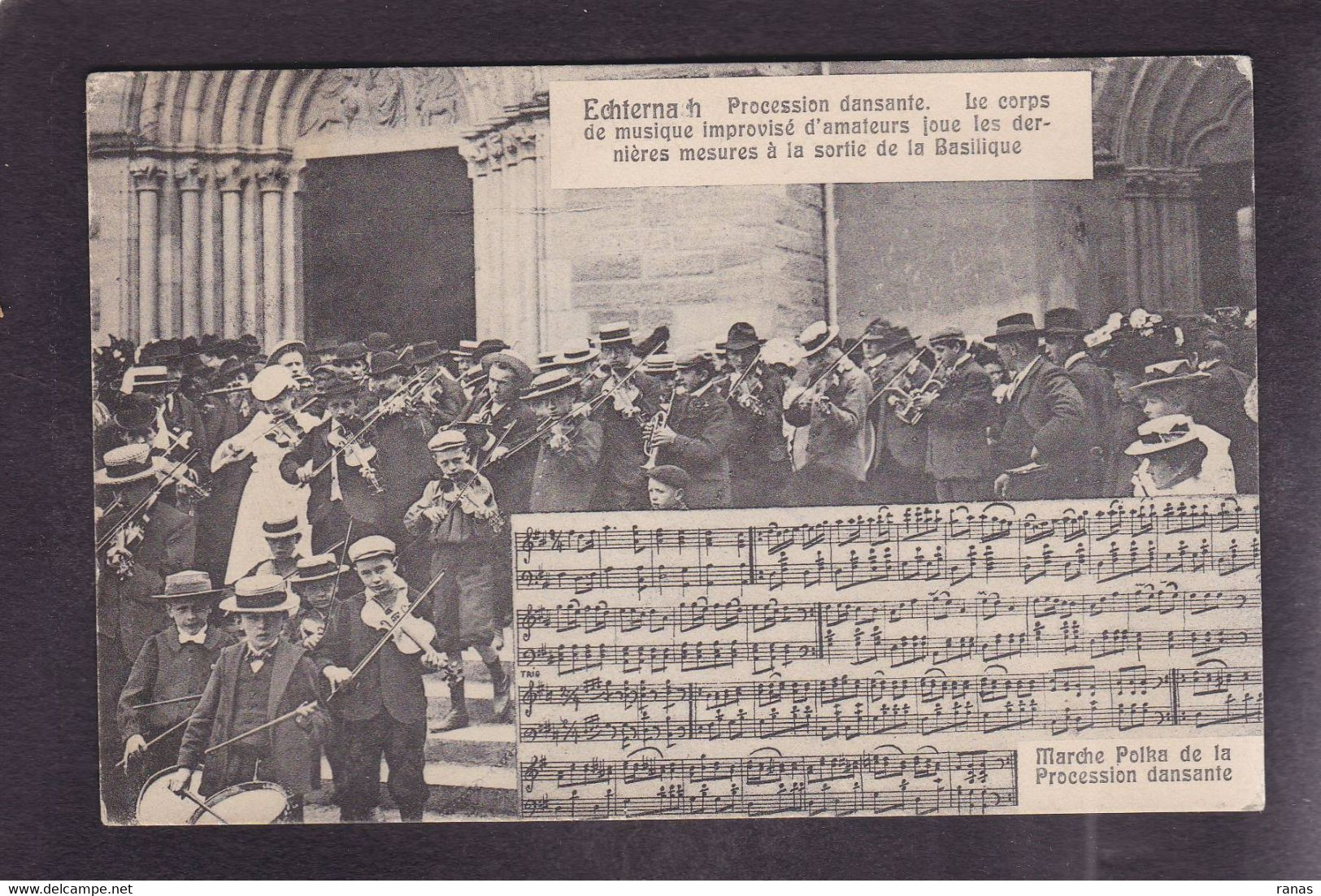 CPA Luxembourg Echternach Procession Circulé - Echternach