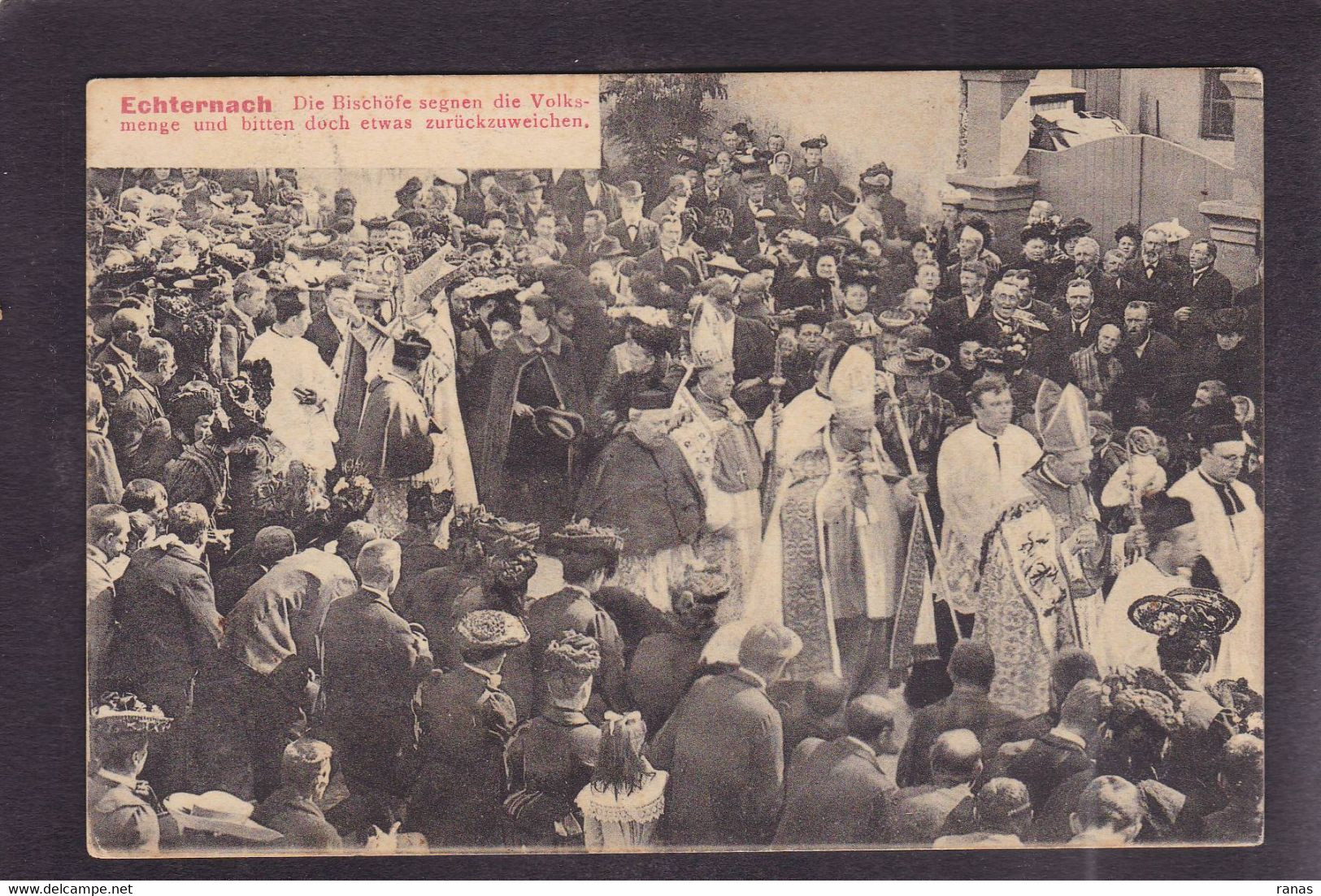 CPA Luxembourg Echternach Procession Circulé - Echternach