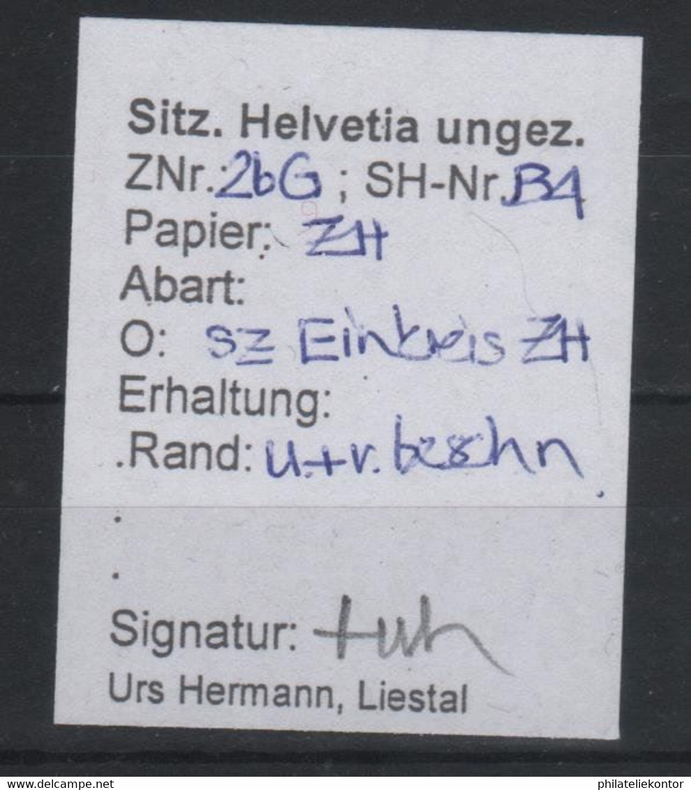 Strubel SBK Nr. 26G (Michel Nr. 17IIBym) O Geprüft Hermann! - Gebraucht