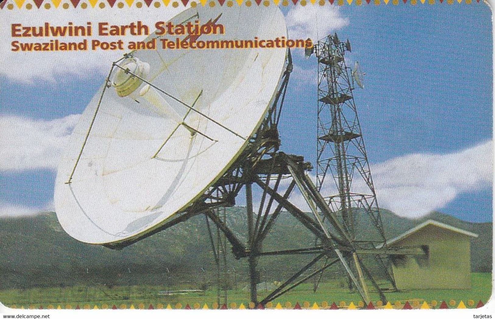 TARJETA DE SWAZILAND DE UNA ANTENA DE TELECOMUNICACIONES (SATELLITE-SATELITE) - Raumfahrt