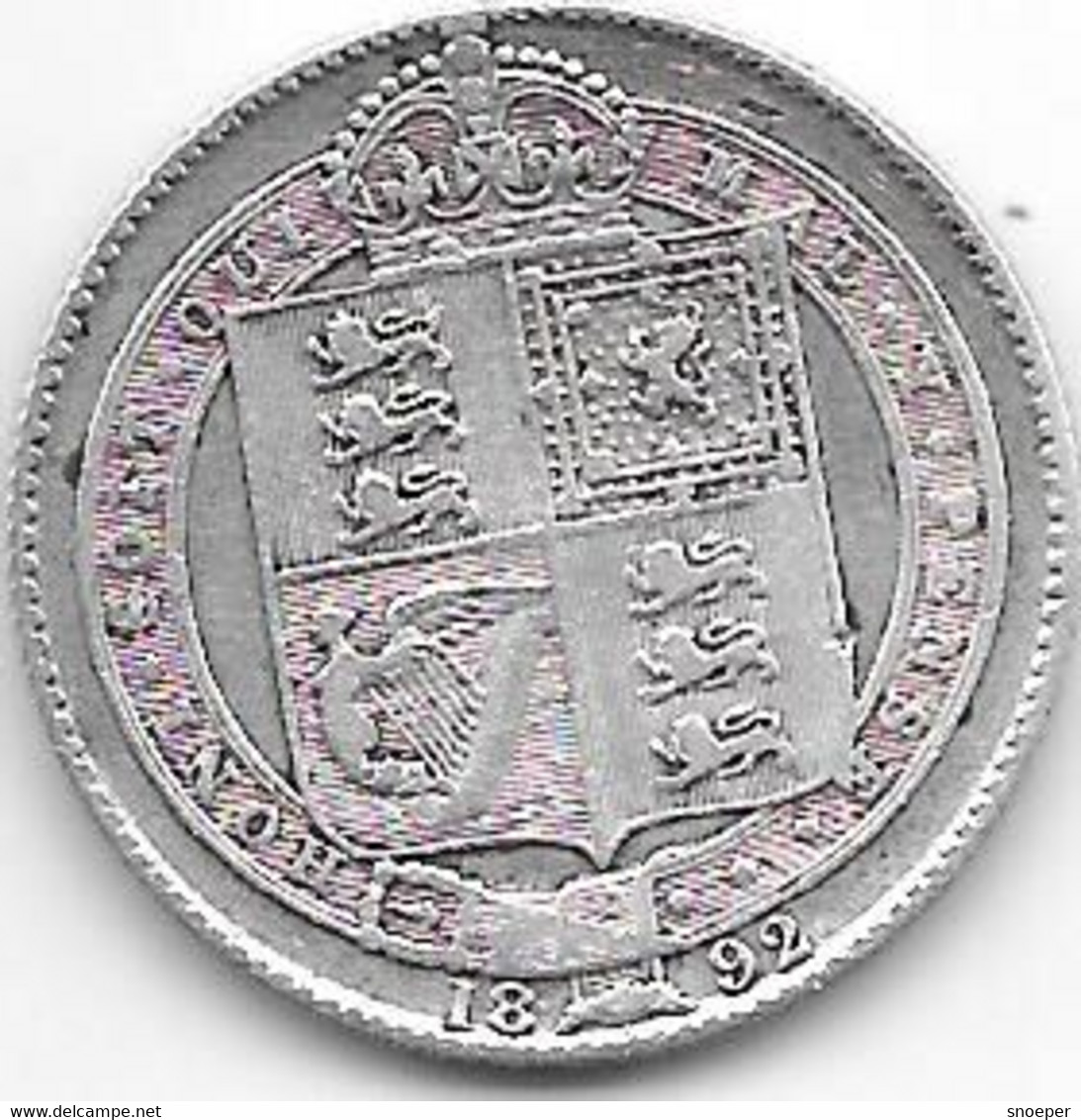 *great Britain 1 Shilling  1892  Km 774     Vf   Catalog Val 30$ - I. 1 Shilling