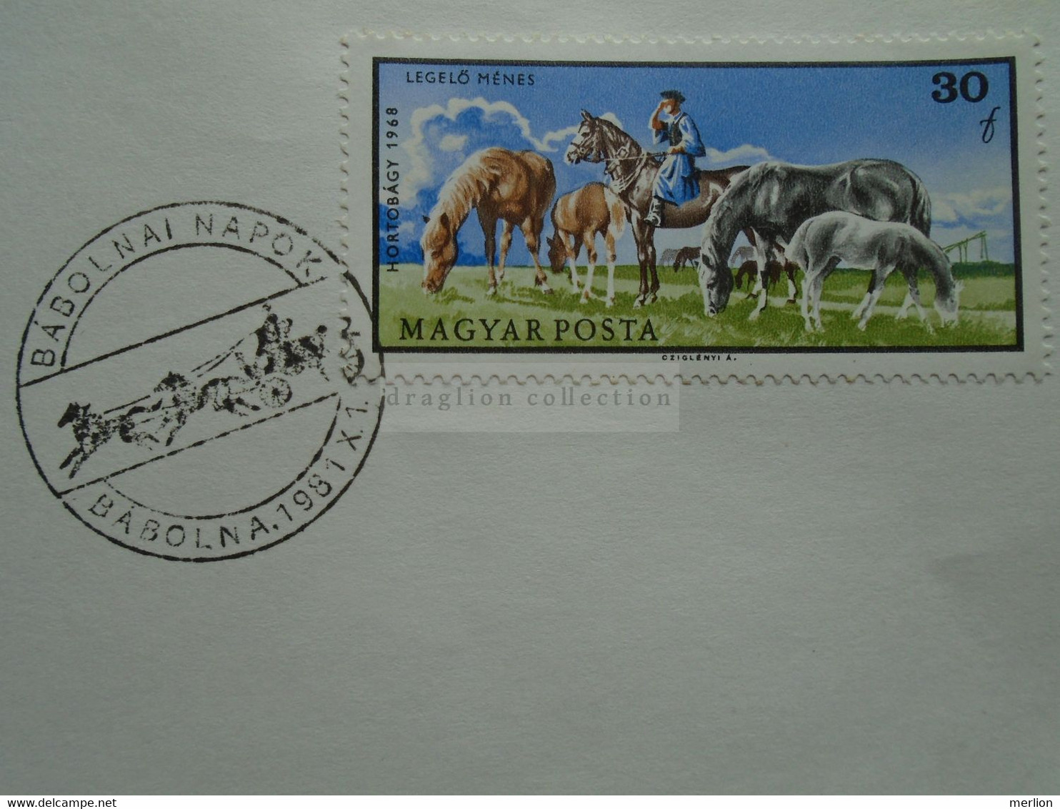 D174238 Bábolna Bábolnai Napok  1981   Hungary  Stamp  Horse  - Special Postmark Sonderstempel Cachet Spécial - Andere & Zonder Classificatie