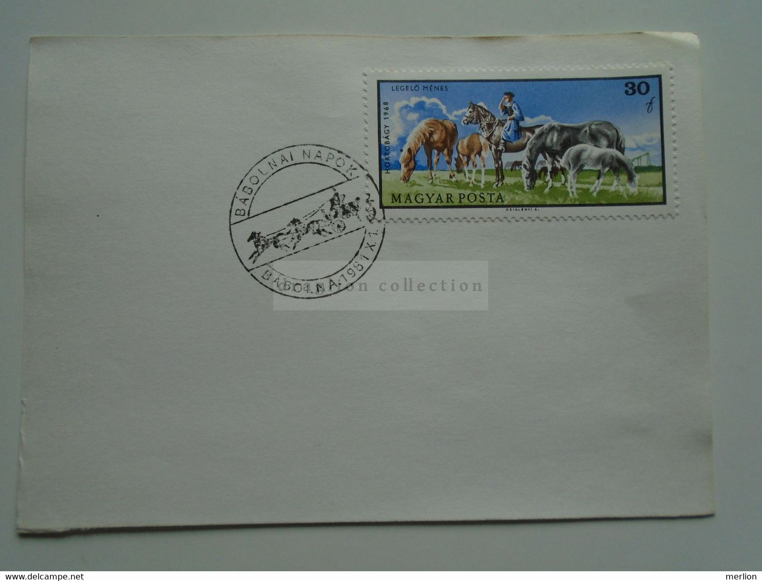 D174238 Bábolna Bábolnai Napok  1981   Hungary  Stamp  Horse  - Special Postmark Sonderstempel Cachet Spécial - Sonstige & Ohne Zuordnung