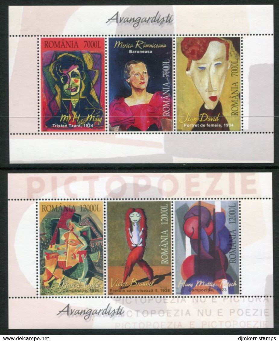 ROMANIA 2004 Modern Paintings Blocks MNH / **.  Michel Blocks 348-349 - Ongebruikt