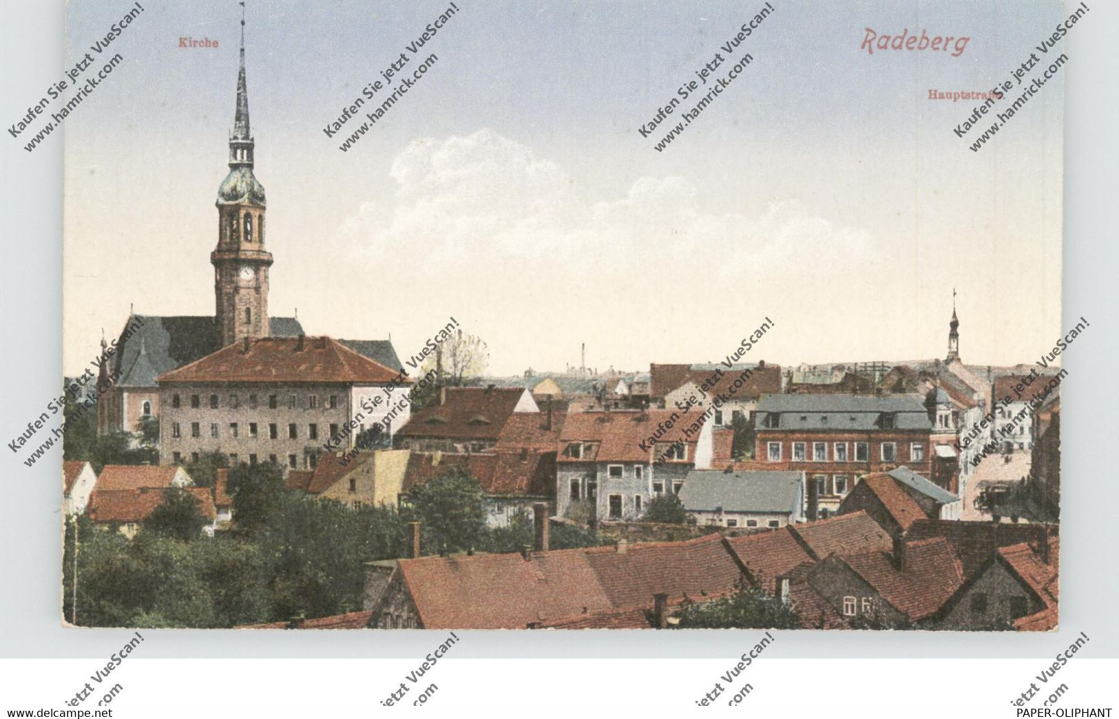 0-8142 RADEBERG, Kirche, Hauptstrasse Und Umgebung - Radeberg